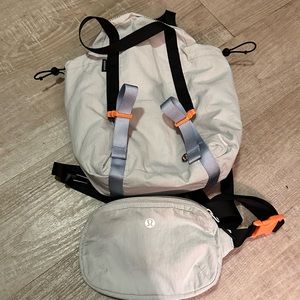 Lululemon pack and go multi back pack with attachable bum bag